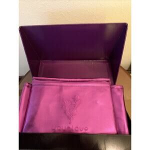 Younique Bright Pink Purple Make-up Bag Purse Handbag Organizer In Box